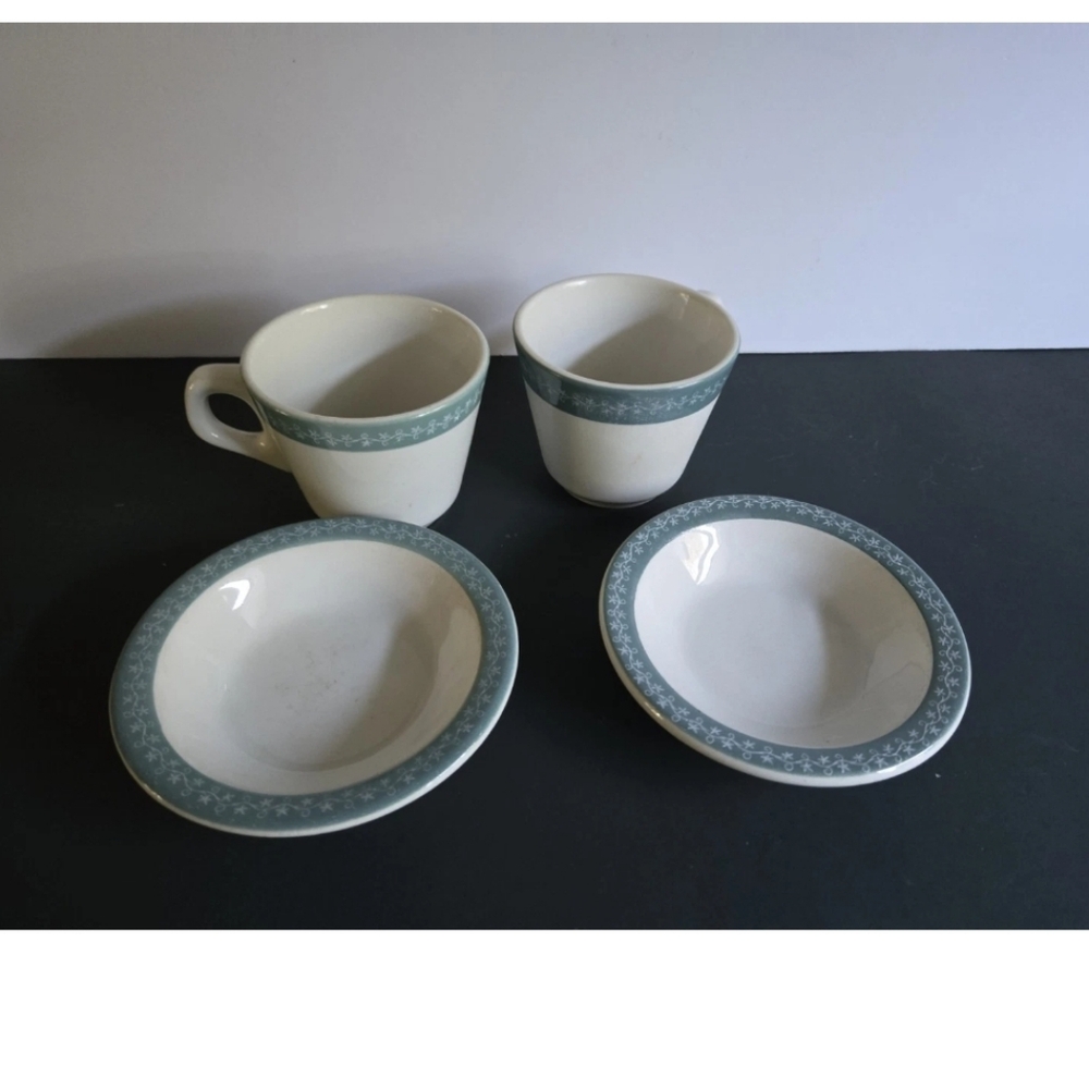 Amorlite J E Heath Nappy Bowl Cup Set Mental Hospital Vintage Manitoba